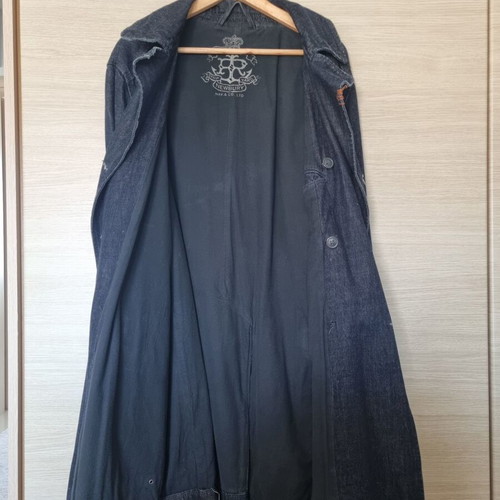 Replay men's denim coat XL like new, vintage blue