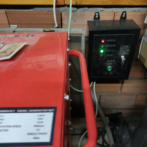 Miyake LDE6800T silent diesel generator with starter, wheels and max power 6.8kVA like new