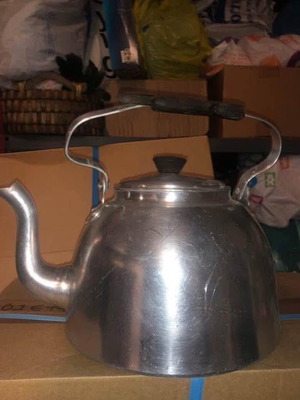 Vintage aluminum kettle 2.5 liters used in good condition