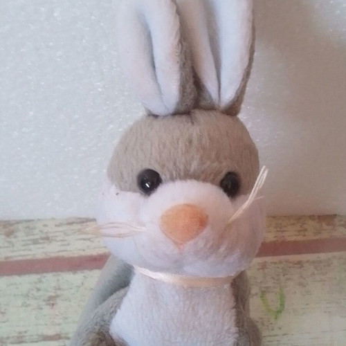 Plush school pencil case bunny like new