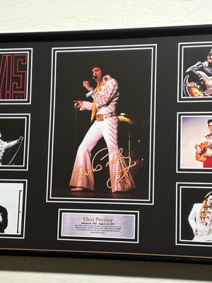 Elvis Presley Memorabilia Poster with Signature, new
