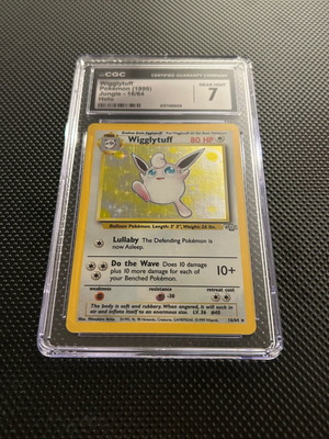 Wigglytuff Jungle CGC 7 graded Pokémon card