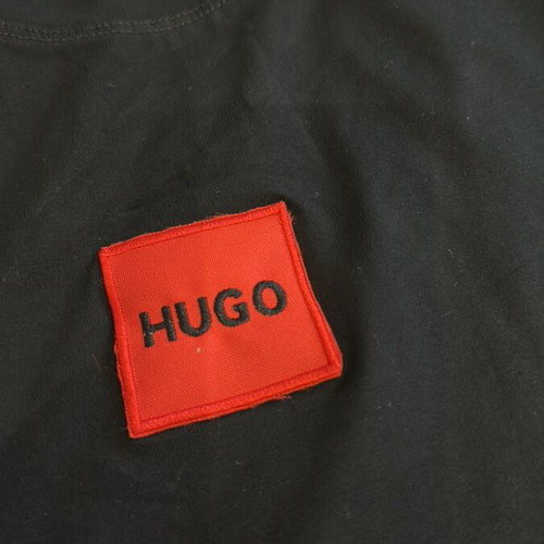 Men's short-sleeve shirt new, black, size L