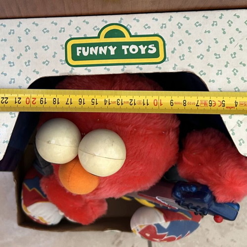 Funny Toys Elmo Rock & Roll Star plush toy, vintage, new