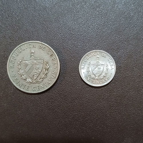 Cuba two coins 1968/1983