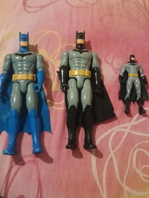 Batman figures used, set of 3 pieces 30cm and 15cm