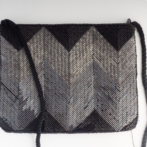 Vintage Beaded Evening Shoulder Bag μεταχειρισμένη