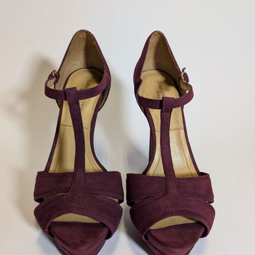 Burgundy Zara sandals used, size 37
