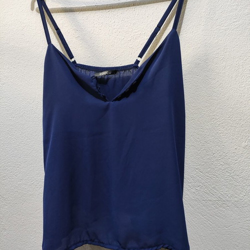 Coocu women's blue top medium like new