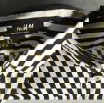 Мъжка риза H&M черно и бяло размер S Regular fit като нова