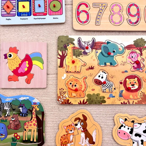 Pack of 7 baby puzzles like new