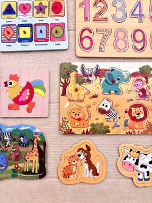 Pack of 7 baby puzzles like new