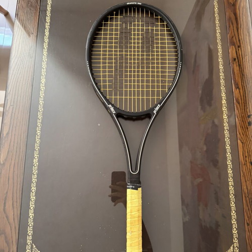 Prince Graphite Pro Series 90 tennis racket with case used