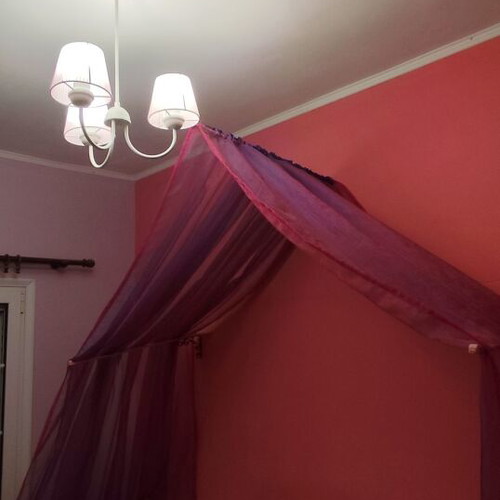 Mosquito net pink with purple like new