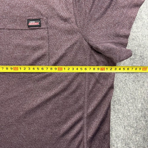 Dickies men's 3XL T-shirt with pocket, burgundy