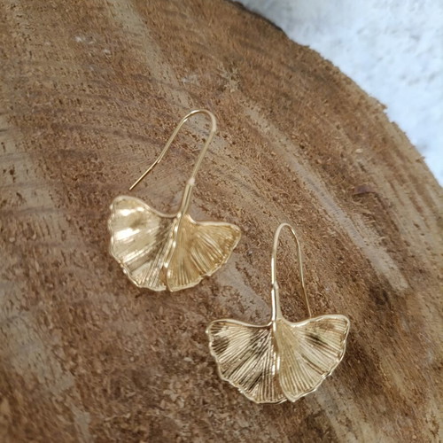Women's stainless steel feather earrings new