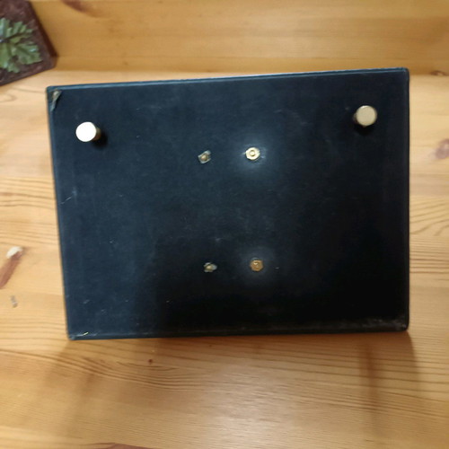 Calendar base used, leatherette with metal legs