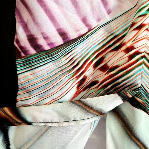 Sarah Lawrence dress with Art Deco pattern like new, multicolor
