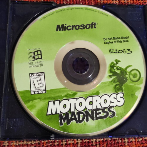 Motocross Madness Pc game Microsoft 1998 σαν καινούργιο, μόνο το Cd