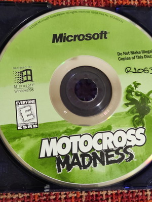 Motocross Madness Pc game Microsoft 1998 σαν καινούργιο, μόνο το Cd