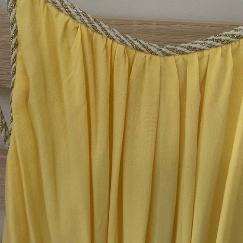Long maxi dress small yellow
