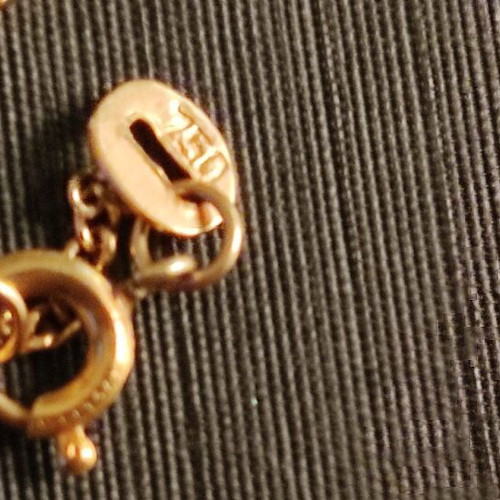 Gold pendant 18K new, 4.8g, length 41cm