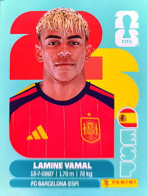 Lamine Yamal ESP15 Panini FIFA World Cup 2026 sticker