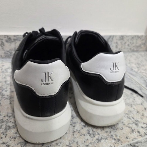 JK London men's shoes size 44 like new black and white casual