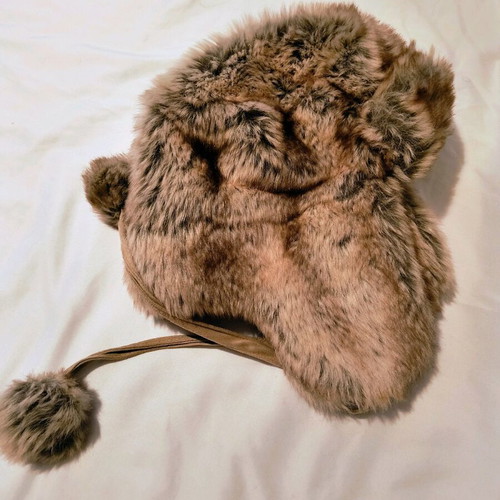 Fur hat with ears new