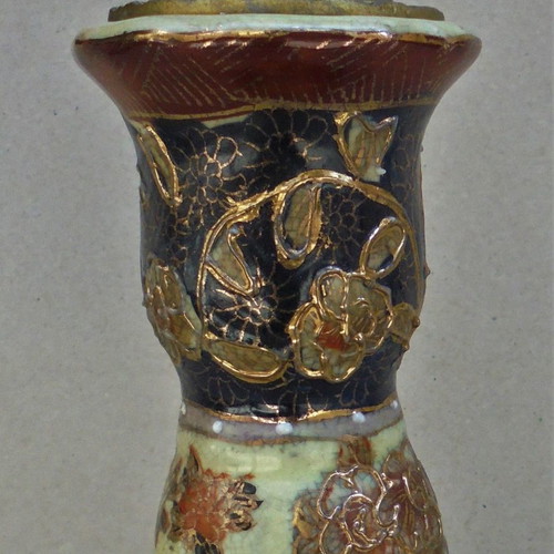Satsuma table lamp with checked wiring