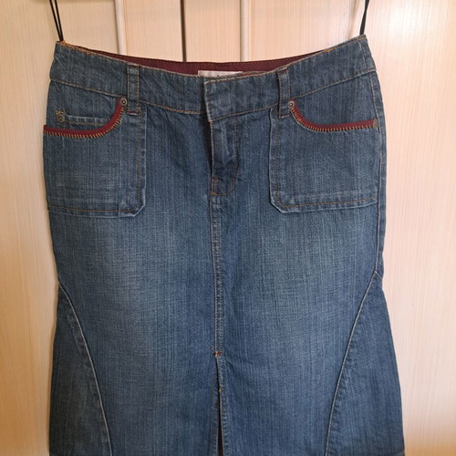 MNG Jeans denim skirt size 36 S like new, blue