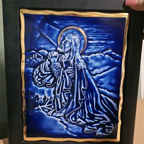 Icon of Jesus praying like new