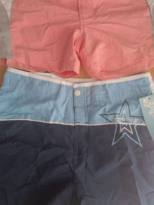 Girls' swimwear set new, size L, colorful, short and long