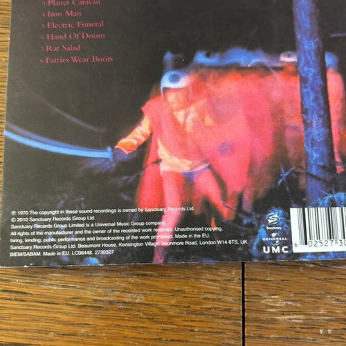 Black Sabbath Paranoid CD like new, metal