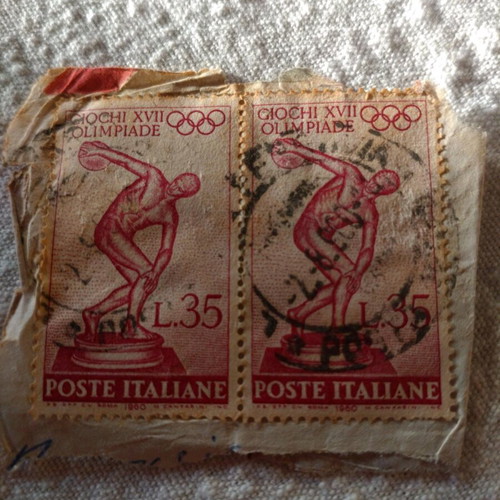 Olympics Rome stamps used, set of 2