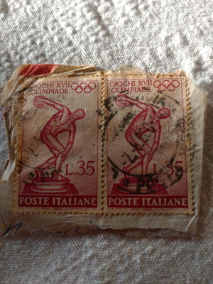 Olympics Rome stamps used, set of 2