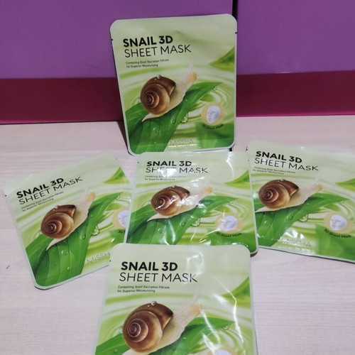 Missha Snail 3D Sheet Mask pack of 5 new
