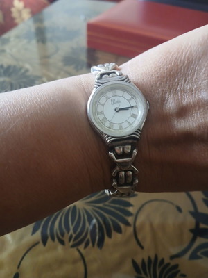 Lousir watch like new, 925 silver with stainless steel case