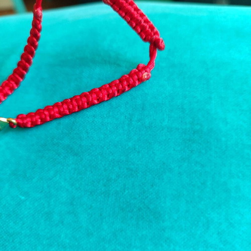 Macrame bracelet B12 new with gold black eye