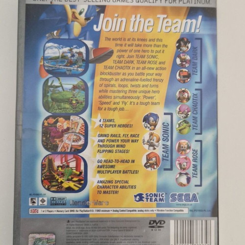 Sonic Heroes PlayStation 2 μεταχειρισμένο