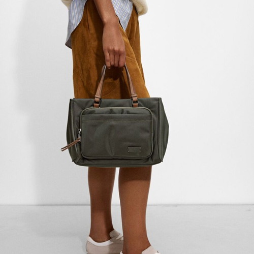 Parfois nylon tote bag new, green