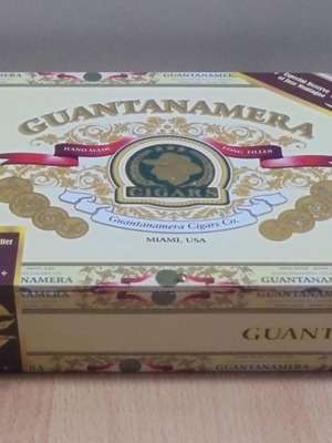 Guantanamera παλιό ξύλινο κουτί πούρων άδειο μεταχειρισμένο