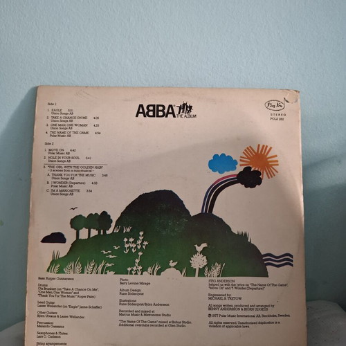 Abba vinyl records used, set of 6