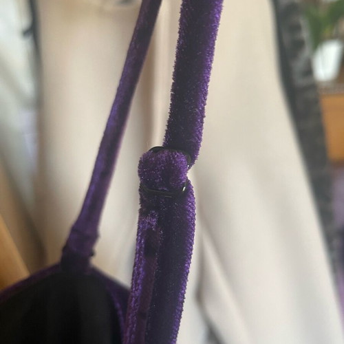 Zara set midi skirt and large top like new, purple velvet