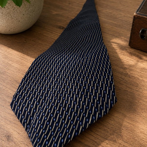 Nautica silk tie like new, blue and purple