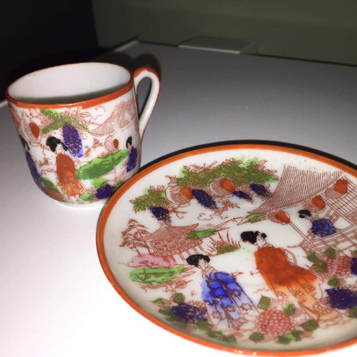 Chinese plate and cup with beautiful design