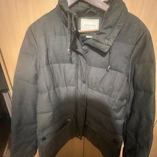Geox thick jacket like new, unisex, gray with large pockets
