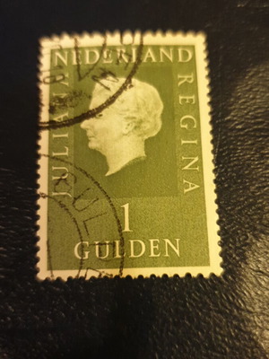 1969 1Gulden stamp used, Holland, SG#1078