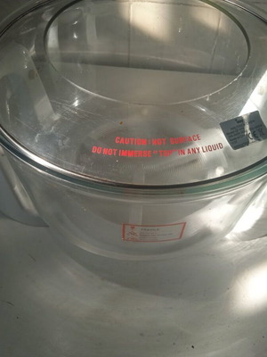 Izzy model WF676 glass replacement Pyrex for halogen oven used