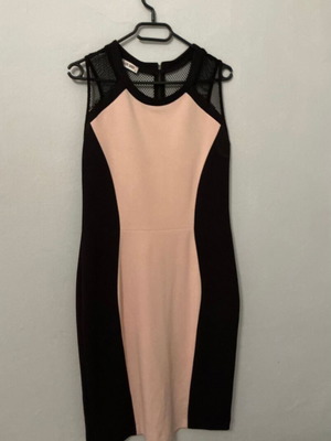 Gianni Rodini dress with mesh detail like new, size L, black